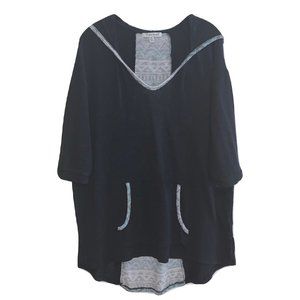 Extra Touch Hoodie Blouse